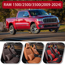 Load image into Gallery viewer, Premium Leather Car Seat Covers Full Set for Dodge Ram 1500 2500 3500 (2009–2025) With Airbag Safe, Easy Install