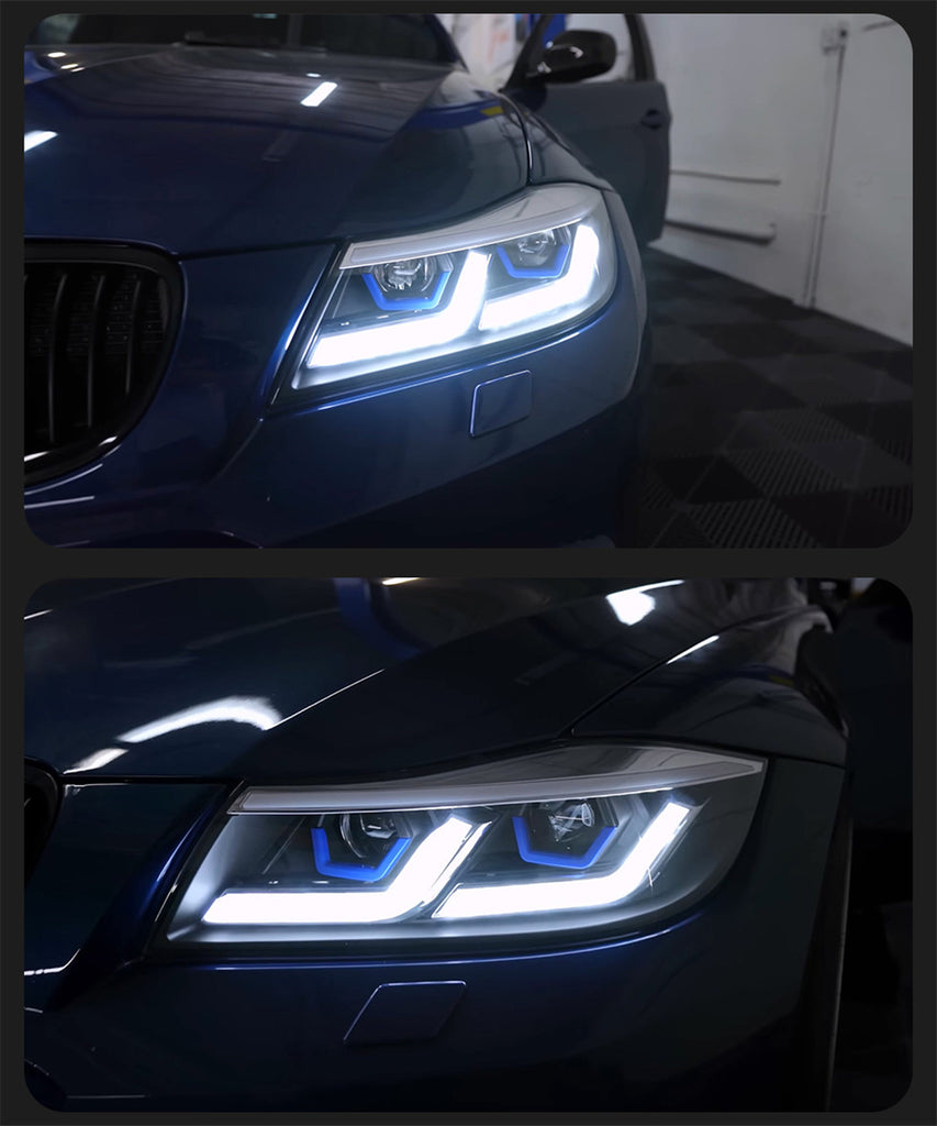 Applicable to 2005-2012 BMW 3 Series E90 LED Headlight Assembly Upgrade Version, Streamer Turn Signal