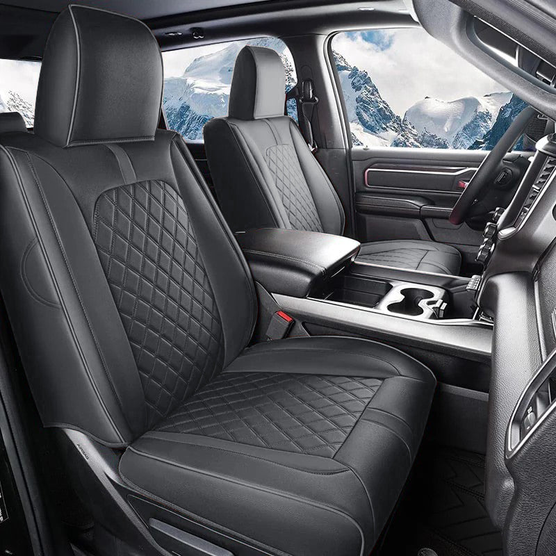 Luxury All-inclusive Car Seat Covers Full Set Custom For Dodge Ram  Compatible with Ram 1500(2019-2025)