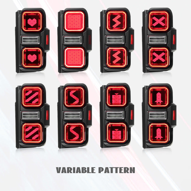 2021–2025 Ford Bronco 2/4-Door Raptor Style LED/ OLED Tail Lights with Starting Animation (Excludes Raptor & Sport)