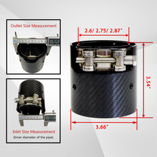 Load image into Gallery viewer, Suitable for BMW M2/M3/M4 F80/F82/F83/F83 Carbon Fiber Exhaust Pipe Short Version