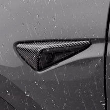Load image into Gallery viewer, Real Carbon Fiber Side Camera Covers for Tesla Model 3/Y (2017-2024) – Turn Signal Covers (2PCS)