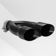 Load image into Gallery viewer, NEW Dual Slant-Cut Stainless Steel Exhaust Tip – 3" Inlet, 8.27" Outlet, 16" Long Universal Bolt-On Exhaust Pipe