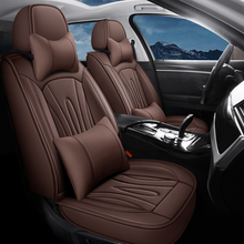 Load image into Gallery viewer, High-Back Leather Car Seat Covers, Waterproof, Airbag Compatible, for Cars, SUVs, Trucks, and Vans
