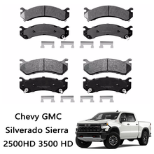 Load image into Gallery viewer, Front & Rear Ceramic Brake Pads For Chevy GMC Silverado Sierra 2500HD 3500 HD