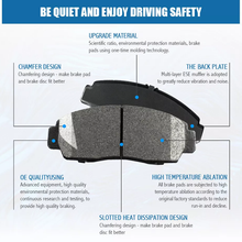 Load image into Gallery viewer, Front & Rear Ceramic Brake Pads For Chevy GMC Silverado Sierra 2500HD 3500 HD