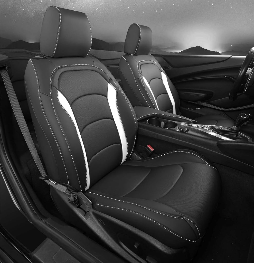 Custom Fit Seat Covers for Chevy Camaro Coupe (LT/LS/RS/SS)(2016-2025) – Full Set, Waterproof Faux Leather