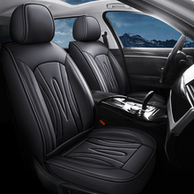 Load image into Gallery viewer, High-Back Leather Car Seat Covers, Waterproof, Airbag Compatible, for Cars, SUVs, Trucks, and Vans