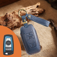 Load image into Gallery viewer, Genuine Leather Key Fob Cover for BMW