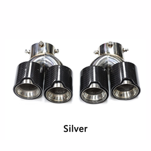 Load image into Gallery viewer, Carbon Fiber Dual Exhaust Tips for BMW M2/M3/M4 3 Series G20/G21/G23/G42 (2019+)