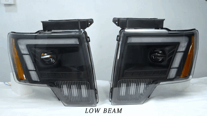 For Ford Raptor F-150 LED Projector Headlights 2009–2014 Sequential Turn Signal Plug and Play Front Lamp Assembly
