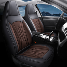 Load image into Gallery viewer, High-Back Leather Car Seat Covers, Waterproof, Airbag Compatible, for Cars, SUVs, Trucks, and Vans