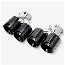 Load image into Gallery viewer, Carbon Fiber Dual Exhaust Tips for BMW M2/M3/M4 3 Series G20/G21/G23/G42 (2019+)