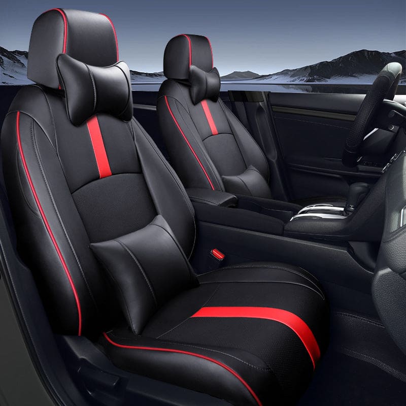 Custom Luxury Leather Car Seat Cover Full Set Special For Honda Civic (2016-2025)