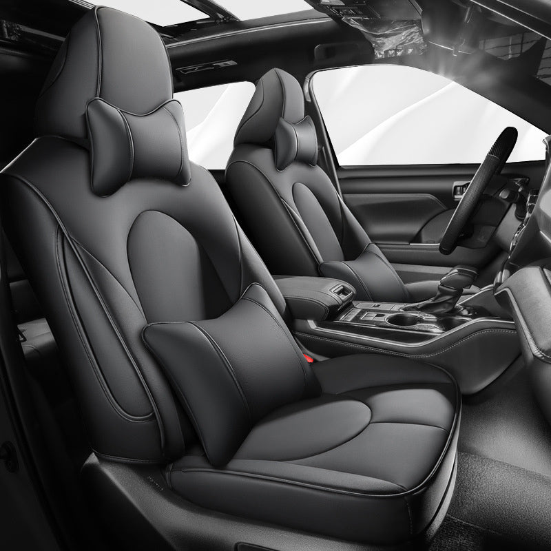 Custom for Toyota Highlander(2020-2024) Leather Car Seat Cover Full Set(Not suitable for five-seater version)