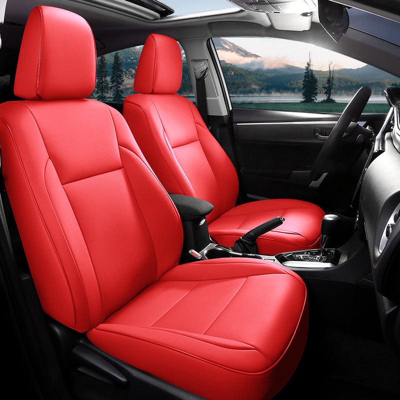 Custom for Toyota Corolla(2014-2024) Leather Car Seat Cover Full Set