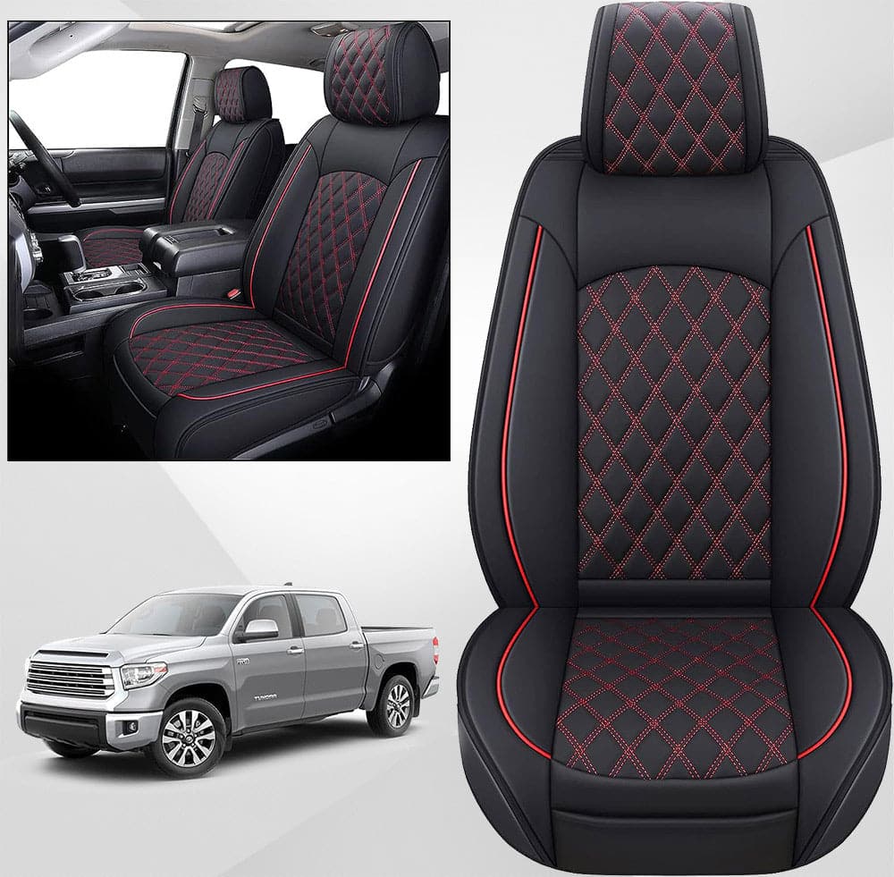 Custom Leather Car Seat Covers Full Set For Toyota Tundra (2014-2025)