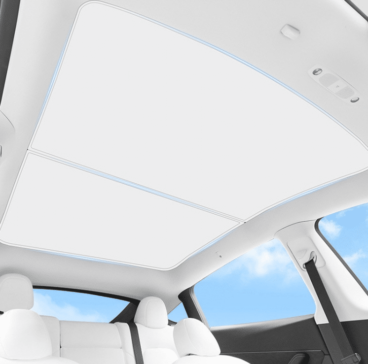 Foldable Glass Roof Sunshade for Tesla Model 3/Y