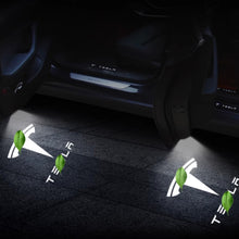 Load image into Gallery viewer, Car Door Lights for Tesla Model 3/Y/X/S Logo Projector,LED Welcome Lights