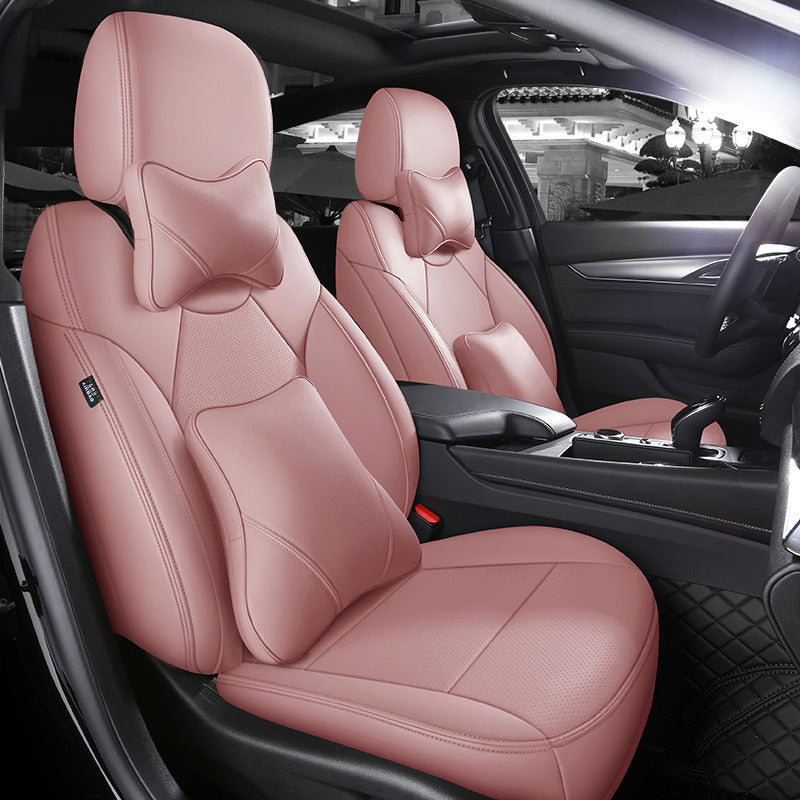 Custom Fit 360° Leather Seat Covers for Cadillac CT4/CT5 (2020–2025) – Full Set, Luxury Design