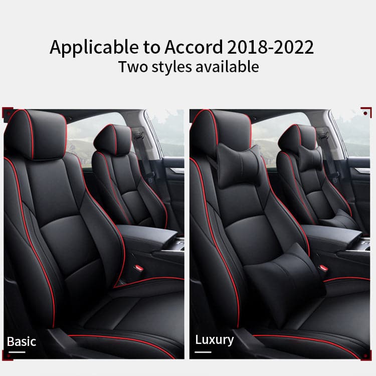Custom Leather Car Seat Cover Full Set For Honda Accord(2013-2025)
