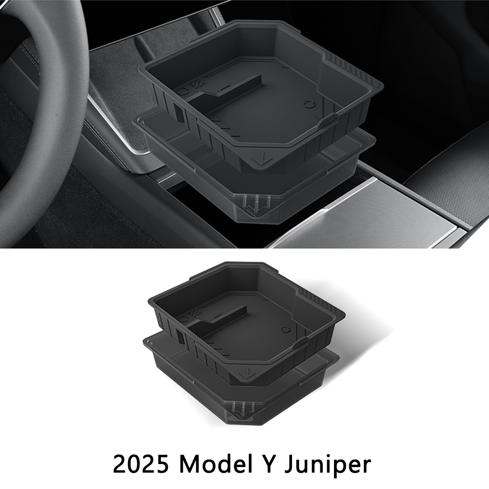 Tesla Model 3/Y Custom Storage Organizer 10-Piece Set - Highland/Juniper Floor Mats+Trunk Bucket+Phone Holder