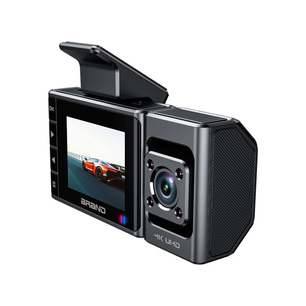 2025 New Car Dash Cam - 3 Views, 4K+1K Resolution, High-Quality Night Vision, Wi-Fi & GPS