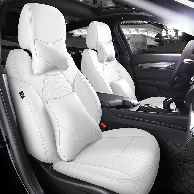Custom Fit 360° Leather Seat Covers for Cadillac CT4/CT5 (2020–2025) – Full Set, Luxury Design