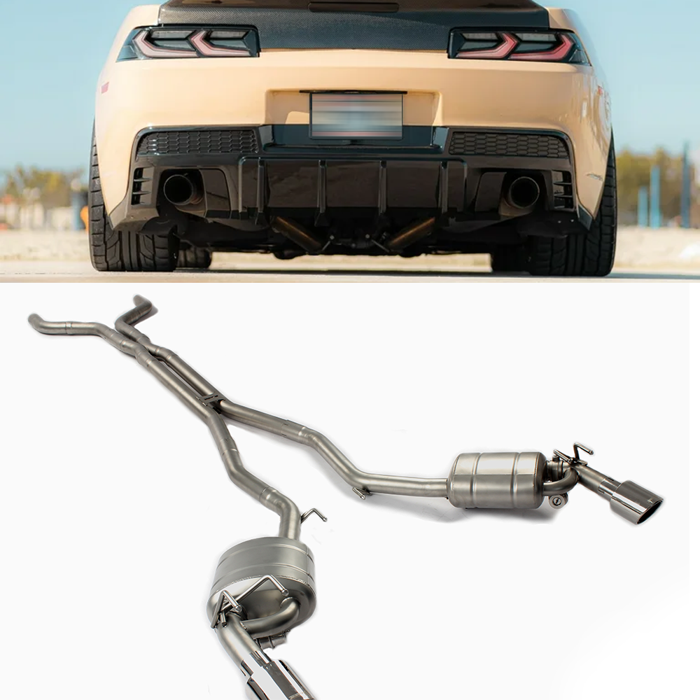 Catback Exhaust for 2012–2015 Camaro LT/1LT/2LT/RS V6 3.6L | Stainless or Titanium