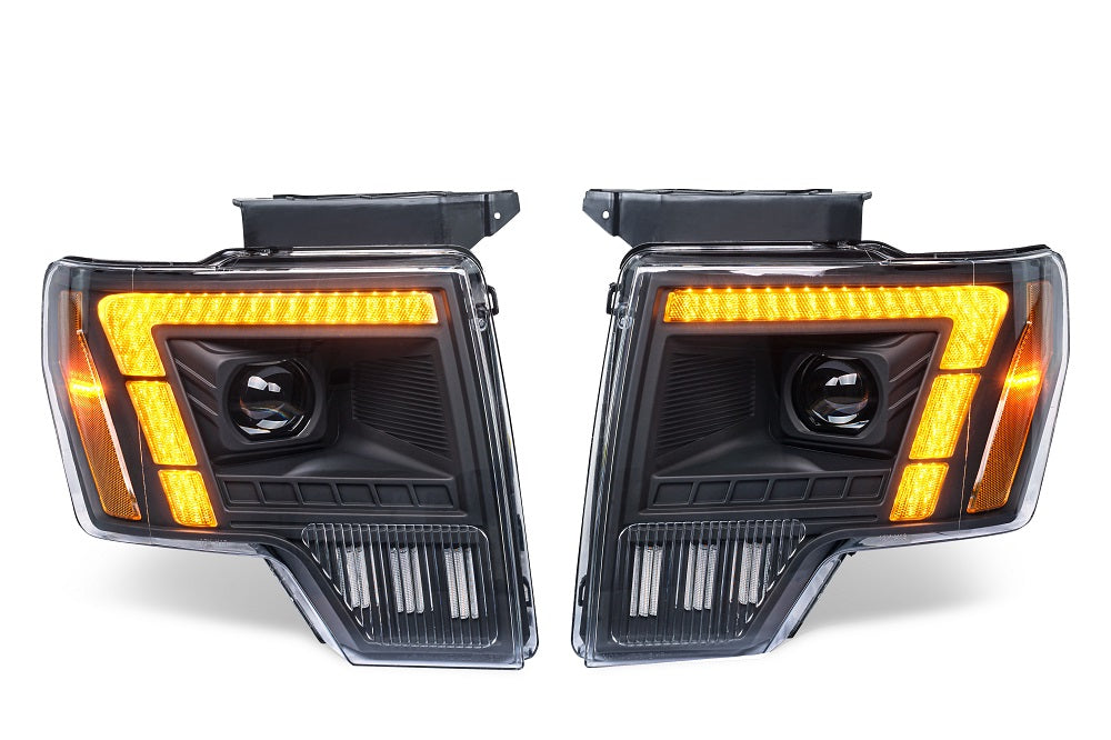 For Ford Raptor F-150 LED Projector Headlights 2009–2014 Sequential Turn Signal Plug and Play Front Lamp Assembly