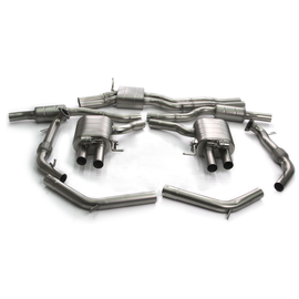Valved Sport Exhaust System for Audi B9 S4/S5 3.0T 2018–2020 | Dual Exit | Steel/Titanium