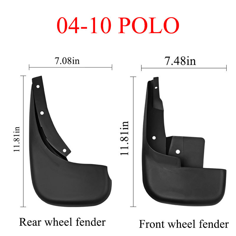 Mud Flaps for VW Polo 2004-2024 - 4PCS Splash Guards Mudguards Accessories