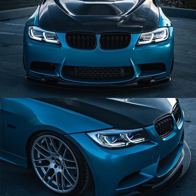 Applicable to 2005-2012 BMW 3 Series E90 LED Lens Headlights Assembly Upgrade Version, Streamer Turn Signal