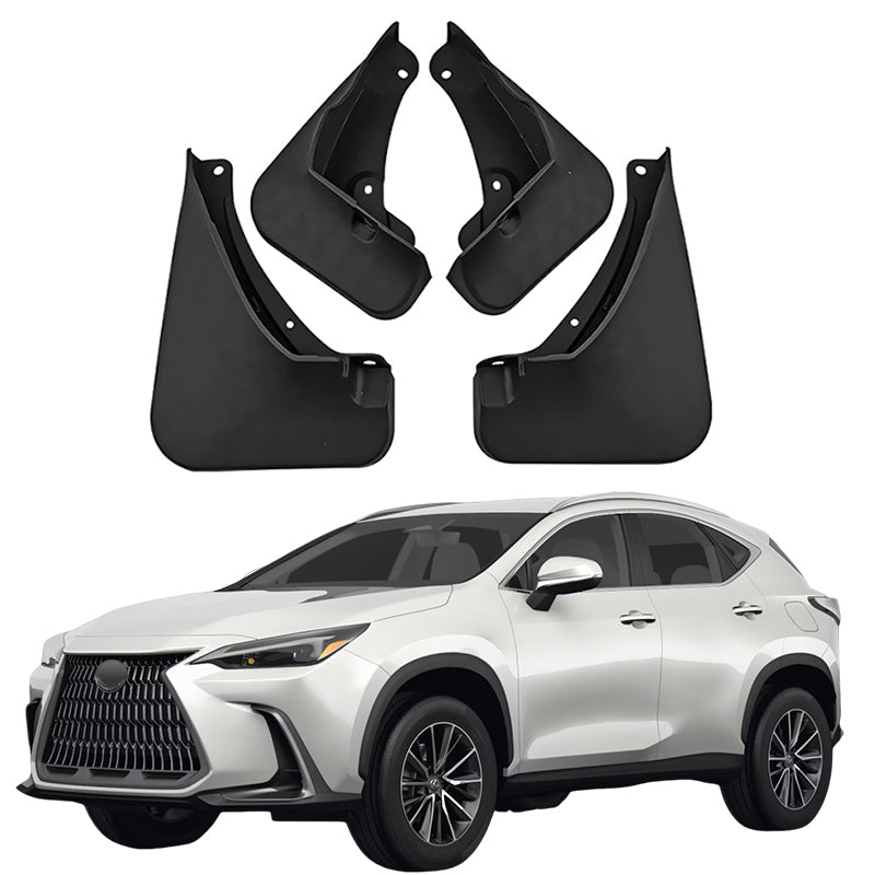 Mud Flaps for 2022-2025 Lexus NX (NX250, NX350, NX350h, NX450h) - Front & Rear Splash Guards, 4-Piece Set