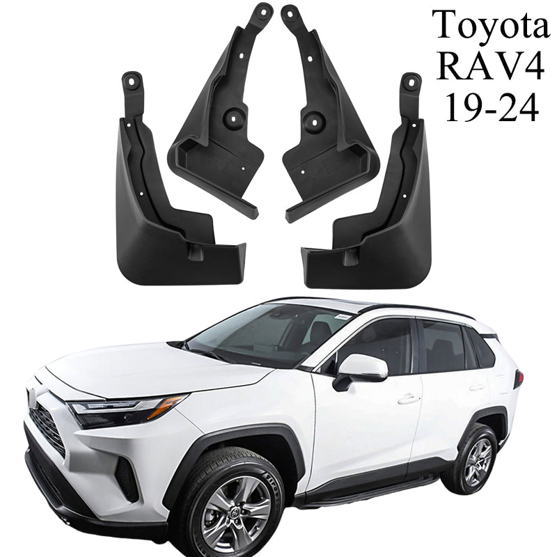 Mud Flaps Compatible with Toyota RAV4 (2000-2024) - Front & Rear Splash Guards, 4PCS/Set