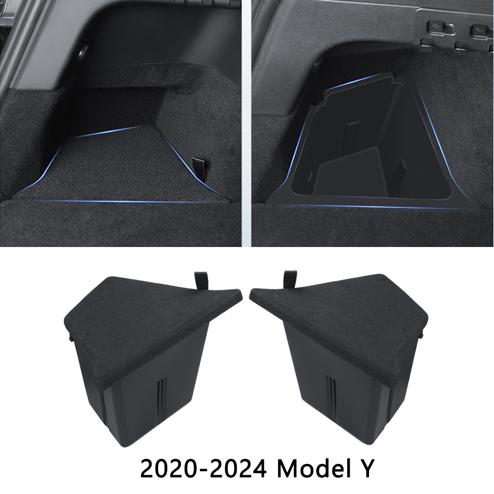 Tesla Model 3/Y Custom Storage Organizer 10-Piece Set - Highland/Juniper Floor Mats+Trunk Bucket+Phone Holder