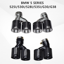Load image into Gallery viewer, Suitable for BMW 5 Series 525i/530i/G30/G38 M Performance Carbon Fiber Exhaust Tailpipe
