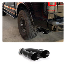 Load image into Gallery viewer, NEW Dual Slant-Cut Stainless Steel Exhaust Tip – 3" Inlet, 8.27" Outlet, 16" Long Universal Bolt-On Exhaust Pipe