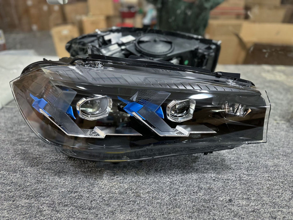 LED Headlights For BMW X5 F15 2014-2018 Double Lens Arrow Style Assembly Pair