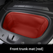 Load image into Gallery viewer, Leather Trunk Mats for Tesla Model 3/Y, Front & Rear, Waterproof, Scratch-Resistant, Easy to Clean