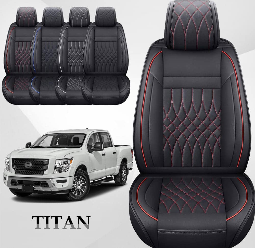 Custom Fit Car Seat Covers Full Set for Nissan Titan(2017-2025)