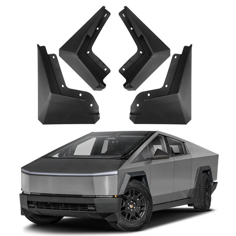 Mud Flaps for 2024 Tesla Cybertruck - Front and Rear Splash Guards Mud Flaps, 4PCS Fender Flares Set
