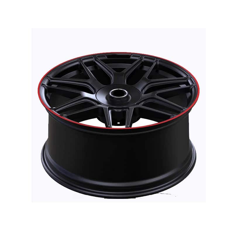 Forged wheels 21, 22 inches suitable for Mercedes-Benz G500, G63  Black with Red Lip Wheels(1PC)