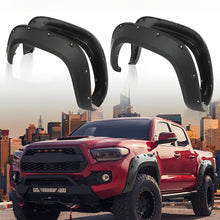 Load image into Gallery viewer, Fender Flares for 2005-2023 Toyota Tacoma , Pocket-Riveted Style ABS Thermo Plastic, Matte Black