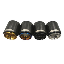 Load image into Gallery viewer, Black Carbon Fiber Exhaust Muffler Tip for Mini Cooper & BMW MINI (R55-R61, F54-F60)