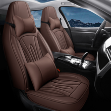 Load image into Gallery viewer, High-Back Leather Car Seat Covers, Waterproof, Airbag Compatible, for Cars, SUVs, Trucks, and Vans