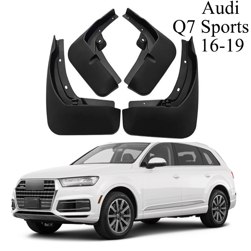 No-Drilling Mud Flaps for 2006-2019 Audi Q7 – Front & Rear Splash Guards (Set of 4)