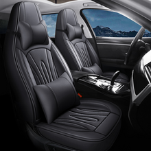 Load image into Gallery viewer, High-Back Leather Car Seat Covers, Waterproof, Airbag Compatible, for Cars, SUVs, Trucks, and Vans