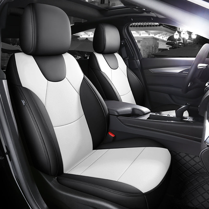 Custom Fit 360° Leather Seat Covers for Cadillac CT4/CT5 (2020–2025) – Full Set, Luxury Design