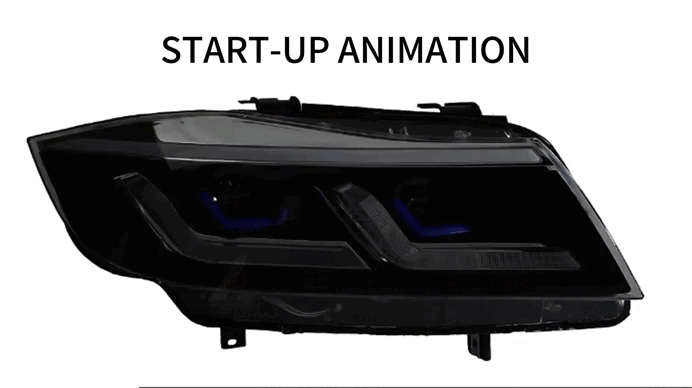 Applicable to 2005-2012 BMW 3 Series E90 LED Headlight Assembly Upgrade Version, Streamer Turn Signal